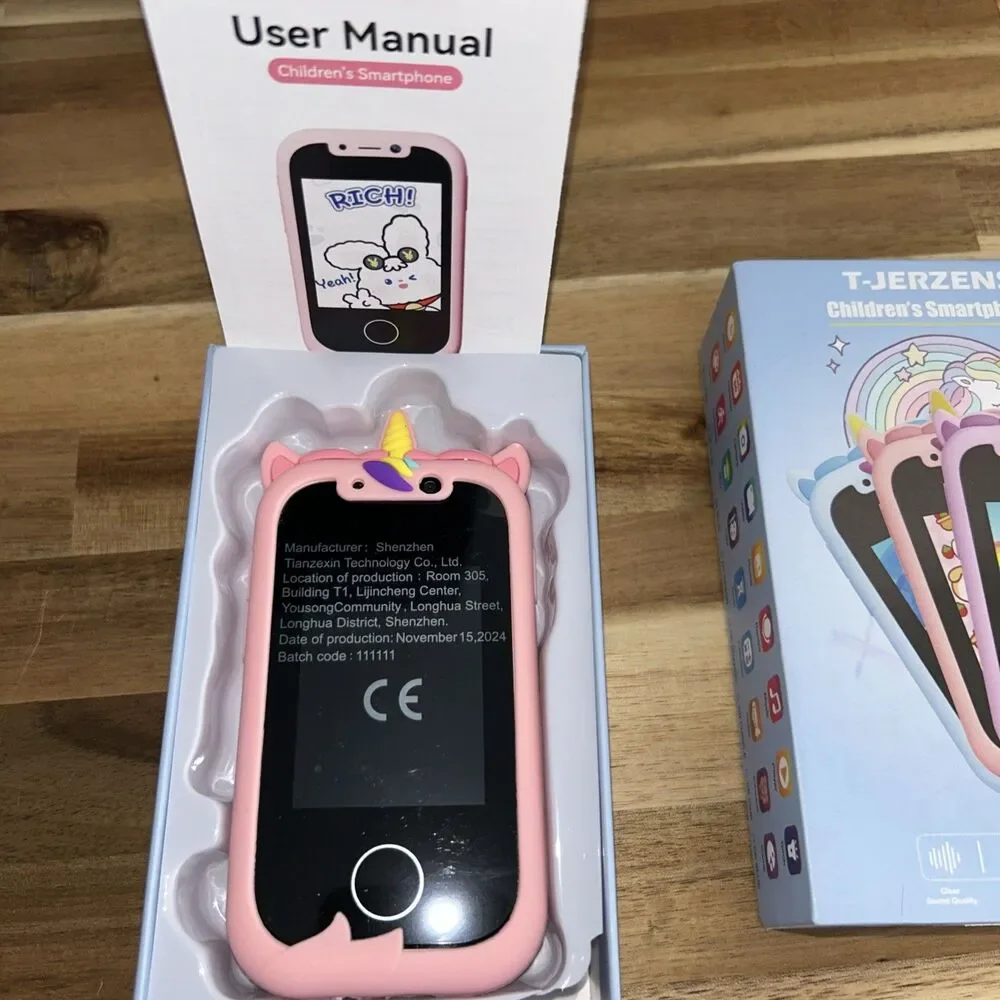 Children's Smart Phone for Toddler Boy/Girls Unicorn Pink